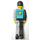 LEGO Man with Turquoise Torso and Mechanical Arm Technic Figure
