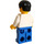 LEGO Man met Wit Shirt Minifiguur