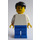 LEGO Man met Wit Shirt Minifiguur