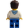 LEGO Mand med hvid Sweatshirt Minifigur