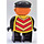 LEGO Mand med Gul Chevron Vest Duplo figur