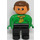 LEGO Mann mit Gelb Schal Duplo-Figur