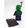 LEGO Mandalorian Tribe Warrior met Groen Helm Minifiguur