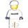 LEGO Mclaren Mercedes Femmina Pit Crew Member Minifigure