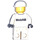 LEGO Mclaren Mercedes Female Pit Crew Member Minifigur