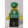 LEGO Mechanic with Green Vest and Green Cap Minifigure