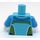 LEGO Medium Azure Alien DJ Minifig Torso (973 / 76382)