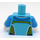 LEGO Mittleres Azure Alien DJ Minifig Torso (973 / 76382)