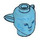 LEGO Mittleres Azure Ao&#039;nung Minifigure Kopf mit Ohren (101720)