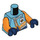 LEGO Medium Azure Arktis Explorer Pilot Minifig Torso (973 / 76382)