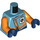 LEGO Medium azuurblauw Arctisch Explorer Piloot Minifiguur Torso (973 / 76382)