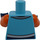 LEGO Medium Azure Arctic Explorer Pilot Minifig Torso (973 / 76382)