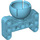 LEGO Azure moyen Faisceau 3 x 5 avec Balle Cup (39370)