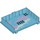 LEGO Medium azuurblauw Book Halve met Hinges met Sea water (65196 / 75851)