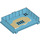 LEGO Medium azuurblauw Book Halve met Hinges met Water (65196 / 66568)