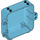 LEGO Medium azuurblauw Doos 3 x 8 x 6.7 met Female Scharnier (64454)