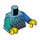 LEGO Medium Azure Boy - Medium Azure Top Minifig Torso (973 / 76382)