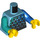LEGO Medium Azure Boy - Medium Azure Top Minifig Torso (973 / 76382)