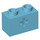 LEGO Mittleres Azure Backstein 1 x 2 mit Achse Loch („+“ Öffnung und Unterrohr) (31493 / 32064)
