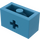 LEGO Mittleres Azure Backstein 1 x 2 mit Achse Loch („+“ Öffnung und Unterrohr) (31493 / 32064)