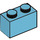 LEGO Medium azuurblauw Steen 1 x 2 met buis aan de onderzijde (3004 / 93792)