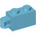 LEGO Medium Azure Brick 1 x 2 with Hinge Shaft (Flush Shaft) (34816)