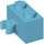 LEGO Medium azuurblauw Steen 1 x 2 met Verticaal Klem (Open &#039;O&#039;-clip) (42925 / 95820)