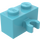 LEGO Medium azuurblauw Steen 1 x 2 met Verticaal Klem (Open &#039;O&#039;-clip) (42925 / 95820)