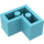LEGO Medium Azure Brick 2 x 2 Corner (2357)