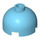 LEGO Azure moyen Brique 2 x 2 Rond avec Dome Haut (Goujon creux, support d&#039;essieu) (3262 / 30367)