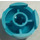 LEGO Azure moyen Brique 2 x 2 Rond avec Dome Haut (Goujon de sécurité, support d&#039;essieu) (3262 / 30367)