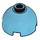 LEGO Medium Azure Brick 2 x 2 Round with Dome Top (with Axle Holder) (3262 / 30367)