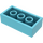 LEGO Mittleres Azure Backstein 2 x 4 (3001 / 72841)