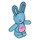 LEGO Medium Azure Bunny with Coral and Pink Stomach (66965 / 102960)