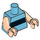 LEGO Mittleres Azure Buttercup Minifig Torso (973 / 76382)