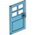 LEGO Medium Azure Door 1 x 4 x 6 with 4 Panes and Stud Handle (60623)