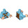 LEGO Mittleres Azure Drachen Slayer Minifig Torso (973 / 76382)