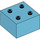 LEGO Medium Azure Duplo Brick 2 x 2 (3437 / 89461)