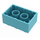 LEGO Mittleres Azure Duplo Backstein 2 x 3 (87084)