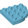 LEGO Mittleres Azure Duplo Platte 4 x 4 mit Runden Ecke (98218)