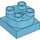 LEGO Medium Azure Duplo Turn Brick 2 x 2 (10888)