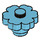 LEGO Azure moyen Fleur 2 x 2 avec un tenon plein (98262)