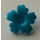 LEGO Medium azuurblauw Bloem met Serrated Bloemblaadjes (93080)