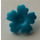 LEGO Medium Azure Flower with Serrated Petals with Small Pin (93080)