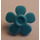 LEGO Azzurro medio Fiore con Liscio Petali con Piccolo perno (93080)