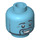 LEGO Medium Azure Genie Head (Safety Stud) (3626 / 99271)