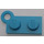 LEGO Medium Azure Hinge Plate 1 x 4 Base (2429)