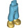 LEGO Azure moyen Hanche avec Baggy Shorts avec Pearl Gold Shoes (35609)