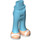 LEGO Medium azuurblauw Heup met Pants met Licht Vleeskleur Feet en Wit Sandals (35584)