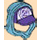 LEGO Medium Azure Hood with Purple Cap (1104)